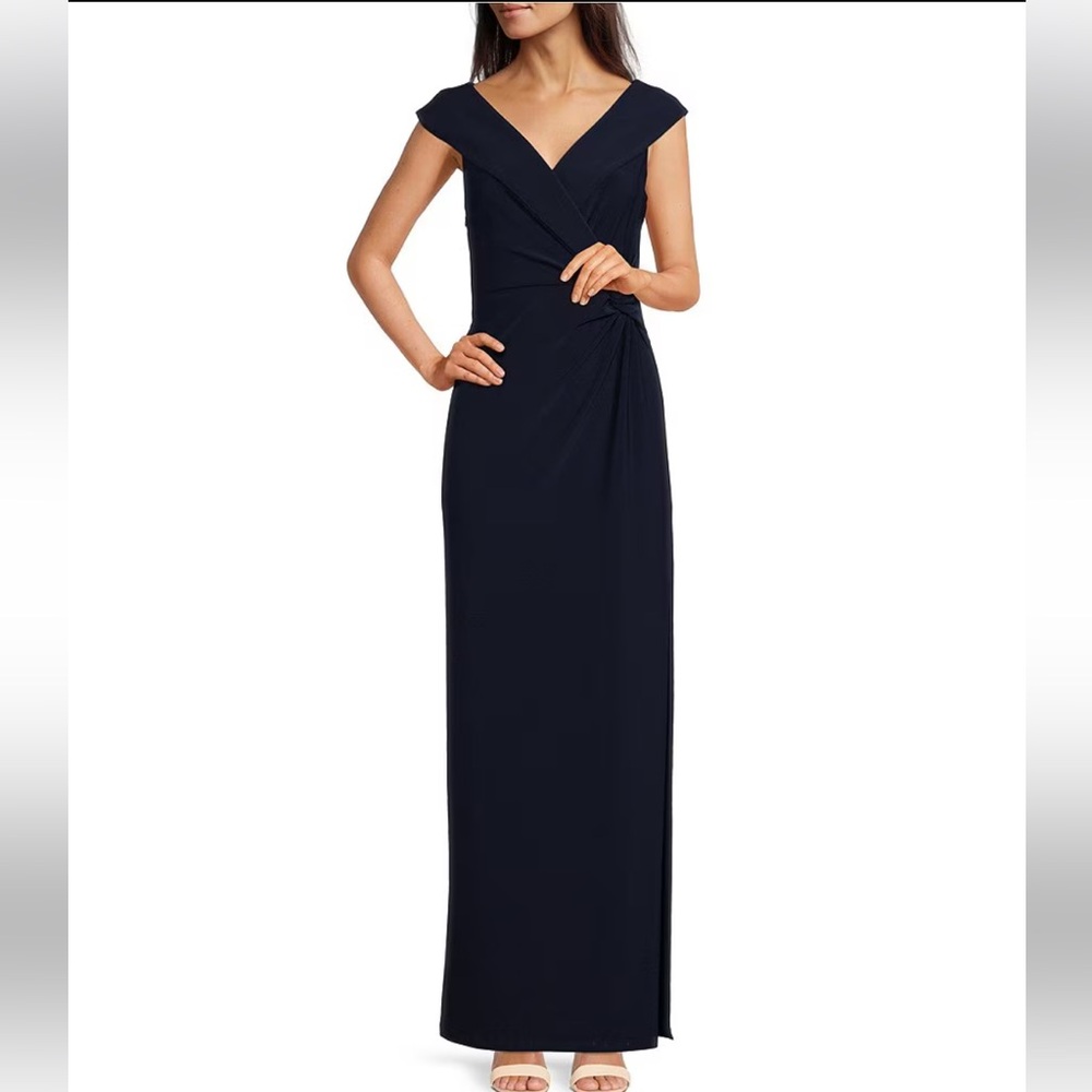 Lauren by Ralph Lauren Navy Evening Gown
